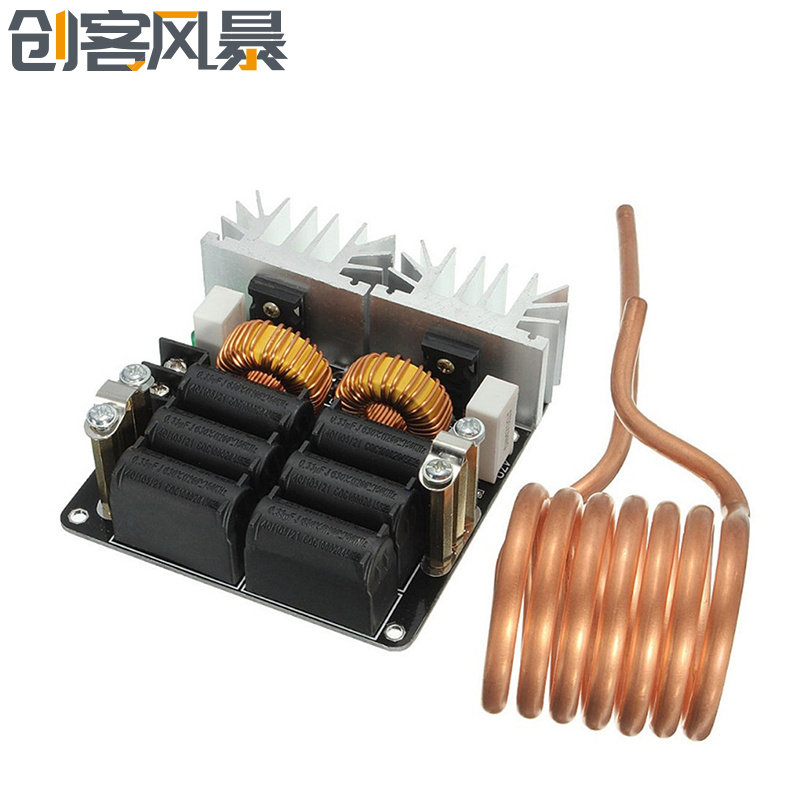 1000W ZVS高频感应加热机 高频淬火 20A 高频机 中频炉 无抽头zvs