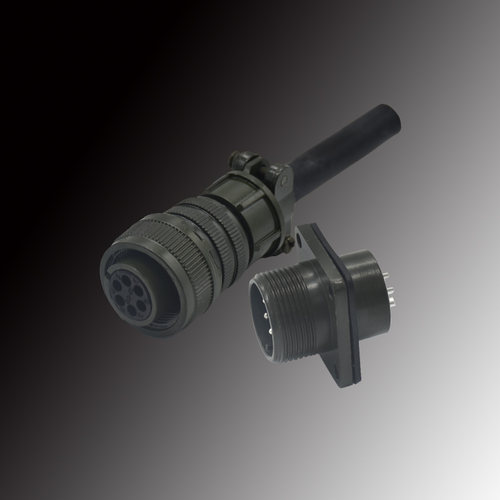 军规连接器MS3106A 14S-2S航空插头MS3108A  4芯90弯头防水接头