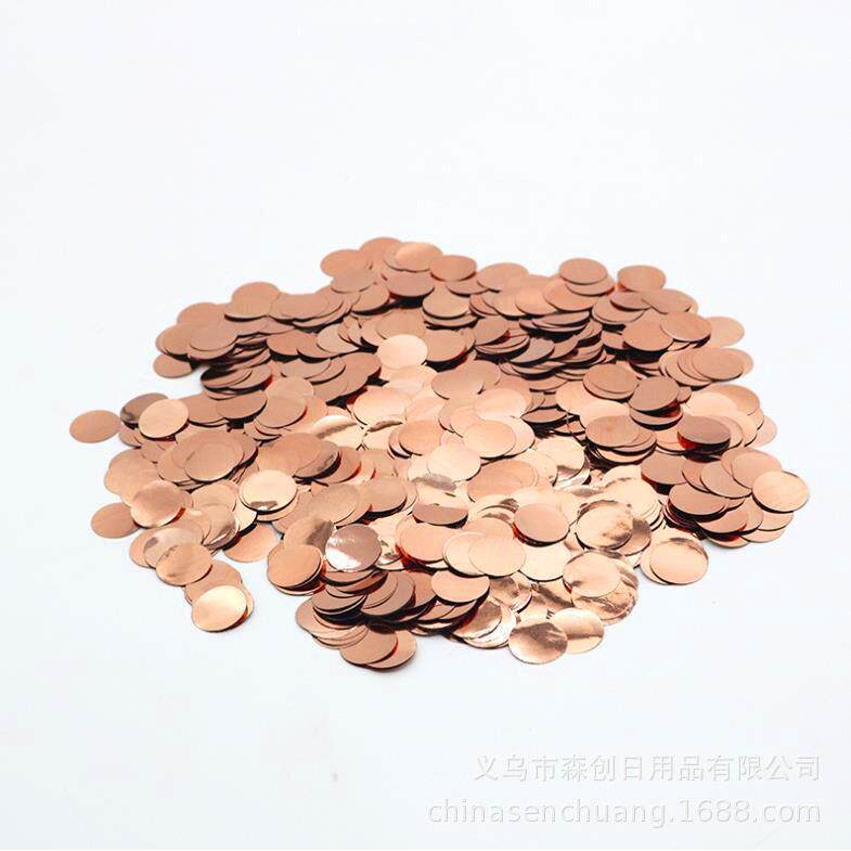圆形铝箔铝膜金色亮片玫瑰金透明气球填充物装饰结婚礼生日party
