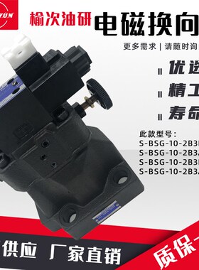 yuken油研液压电磁溢流阀S-BSG-03-2B3B/06-2B2B液压站调压阀配件
