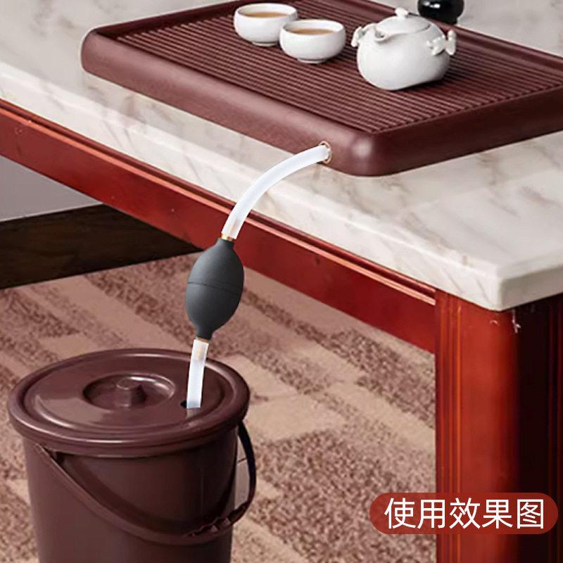 大口径茶盘排水管电木茶台下水管吸水球软管大号废水管送转接弯头