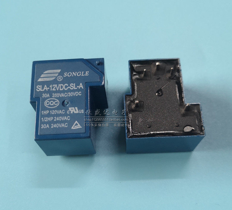 全新原装松乐继电器SLA-12VDC-SL-A一组常开5脚30A T90 2150!图片