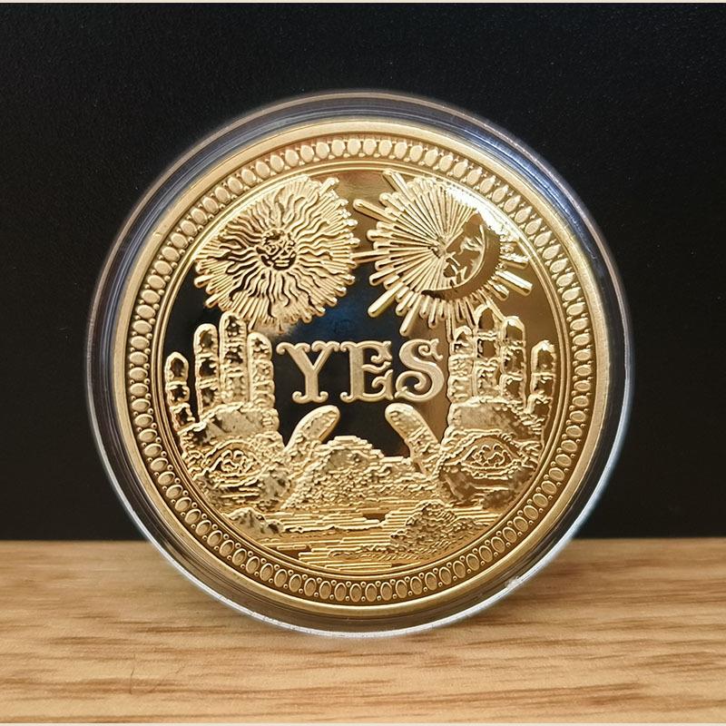 决策币YES/NO魔术币玩具币幸运币纪念章把玩币金属工艺品收藏硬币