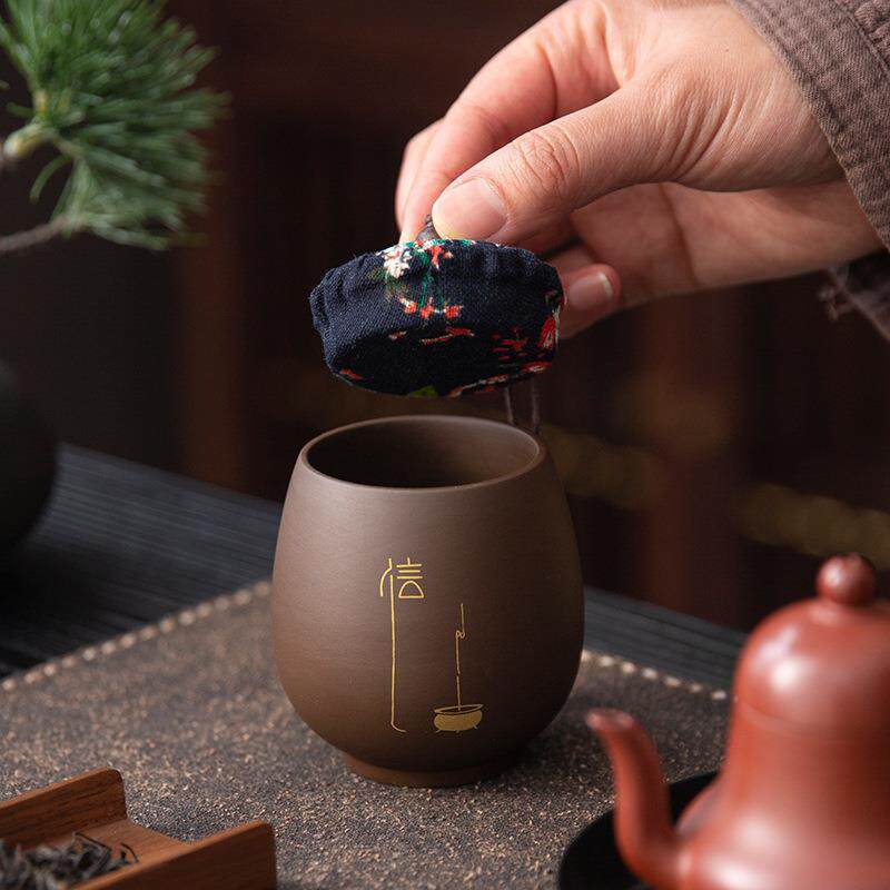 新款迷你小罐小杯罐粗陶紫砂茶叶茶叶罐