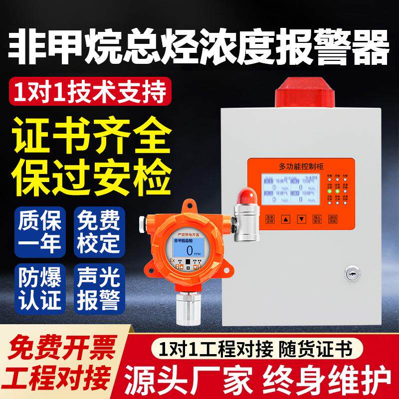 非甲烷总烃检测仪可定制高精度监视器主机式有毒有害气体浓度警报