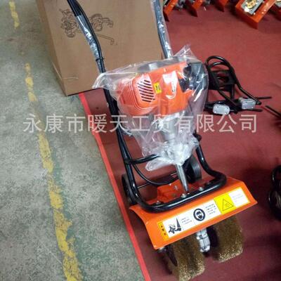 二冲程1E44F-5动力，四冲程140彩钢瓦除锈机