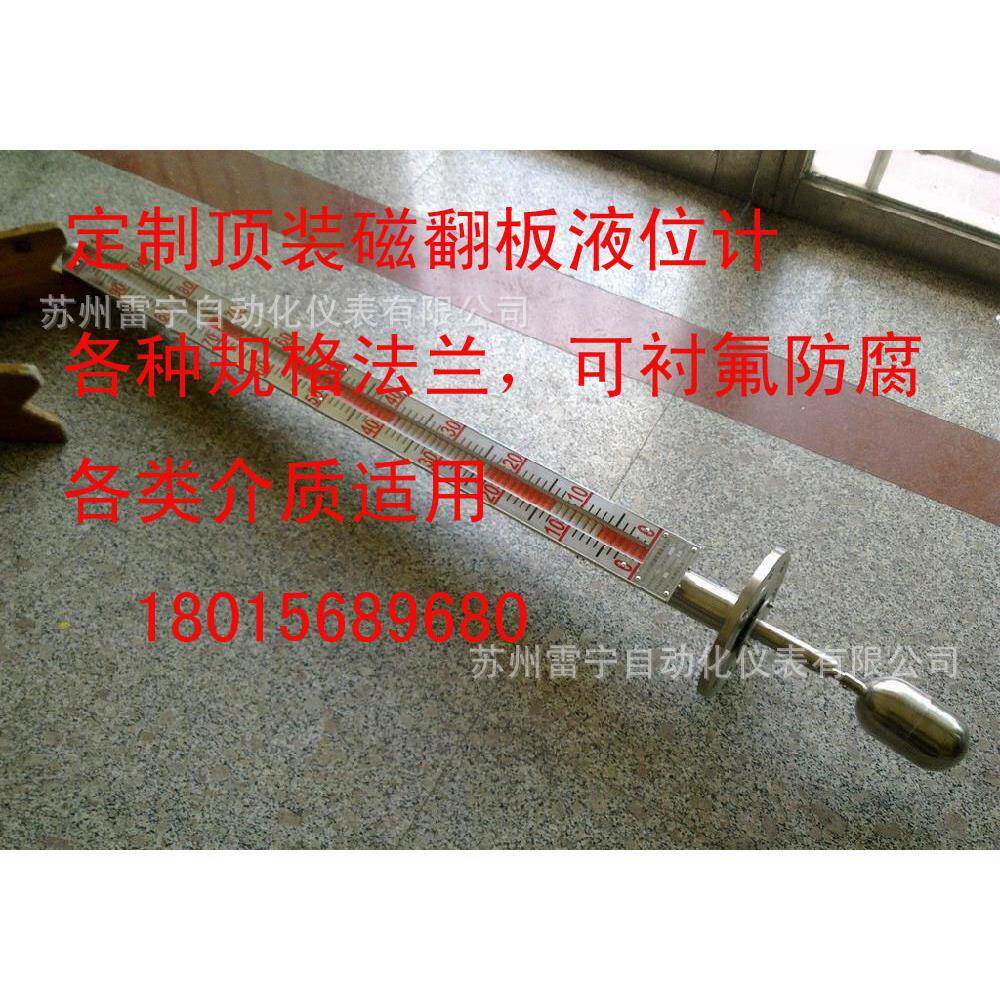 厂家供应顶装磁翻板水位计