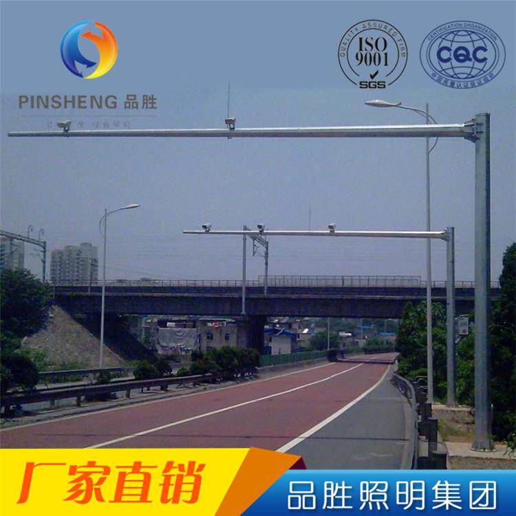 道路交通八角监控杆小区不锈钢监控立杆摄像机立杆监控杆