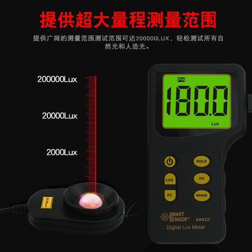 特价促销香港希玛AR823+数显一体照度计 亮度计 照度仪 光度计