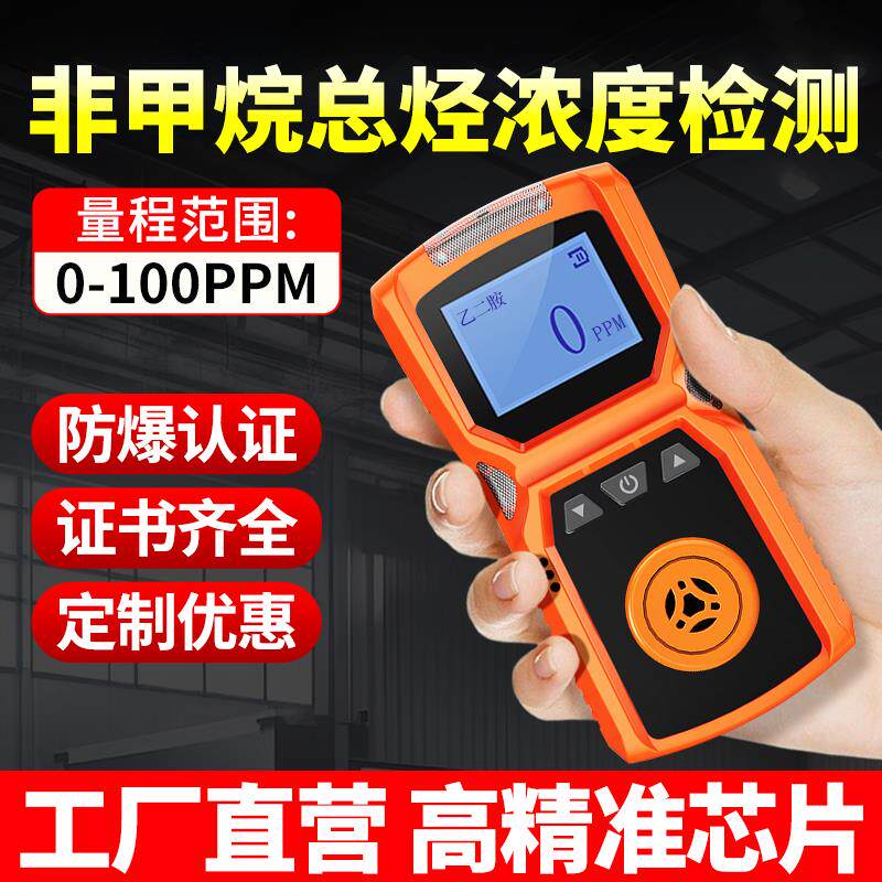 气体检测仪高精准非甲烷总烃有毒有害气体有限空间浓度探测报警器