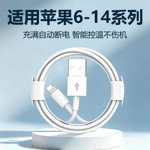 USB苹果线6-14控温断电充电器