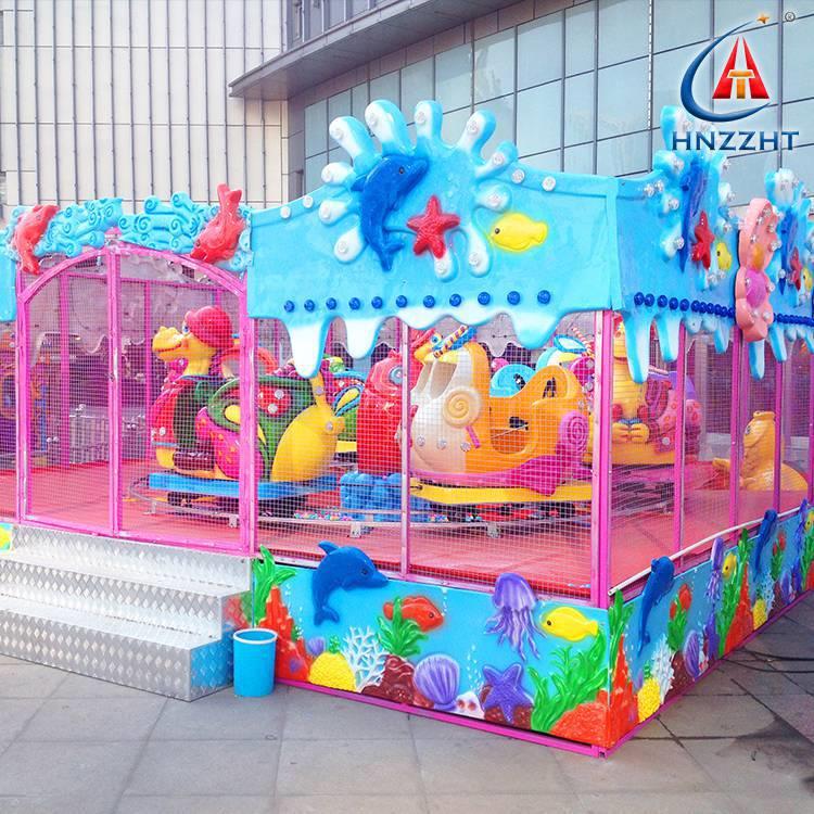 欢乐喷球车轨道小火车6/8座室游乐场设施