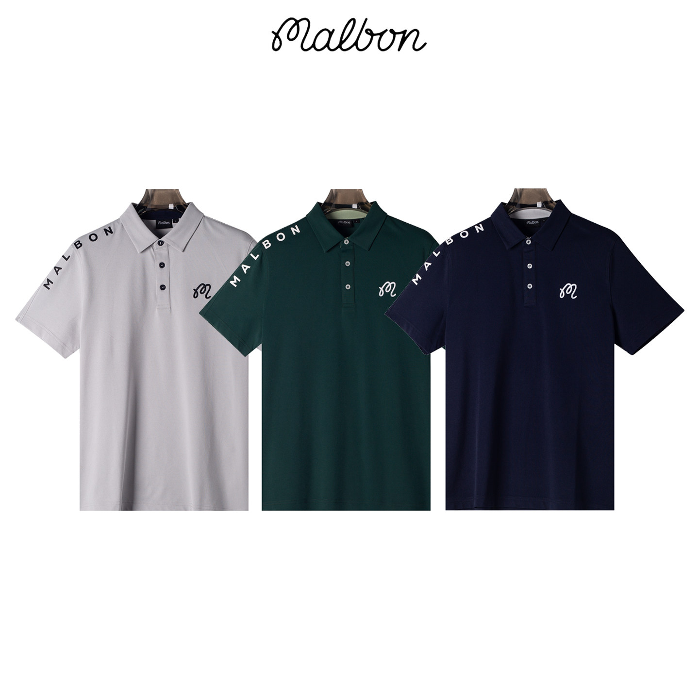 韩国MALBON高尔夫服装男款短袖