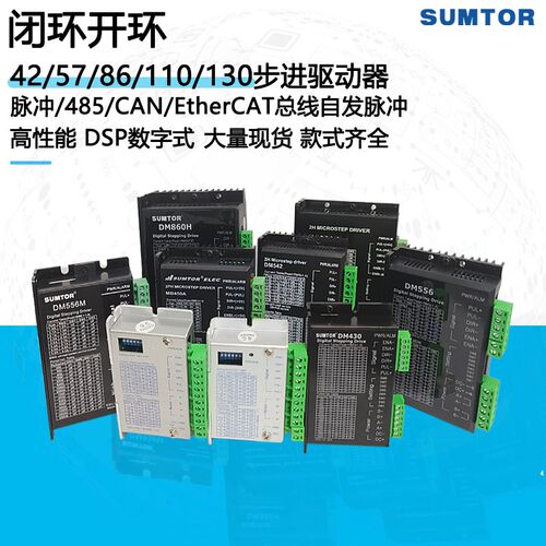 42/57/86步进马达驱动器DM542/556/860开 闭环485通讯EtherCA