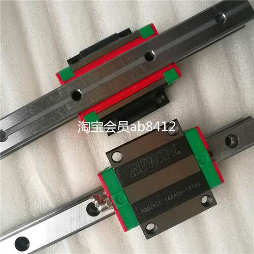 上银导轨滑块线性轴承BLOCK HGW15CC可以从滑块上部或下部锁螺丝