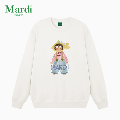 MARDIMOVING印花圆领女卫衣