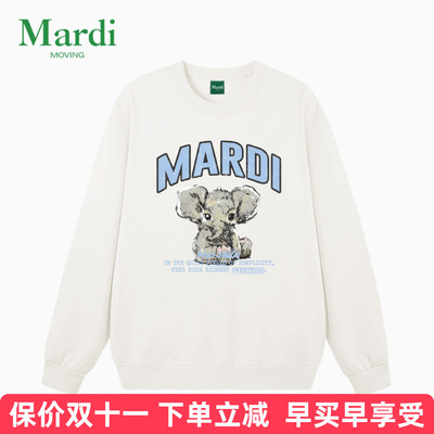 MARDIMOVING印花圆领女卫衣