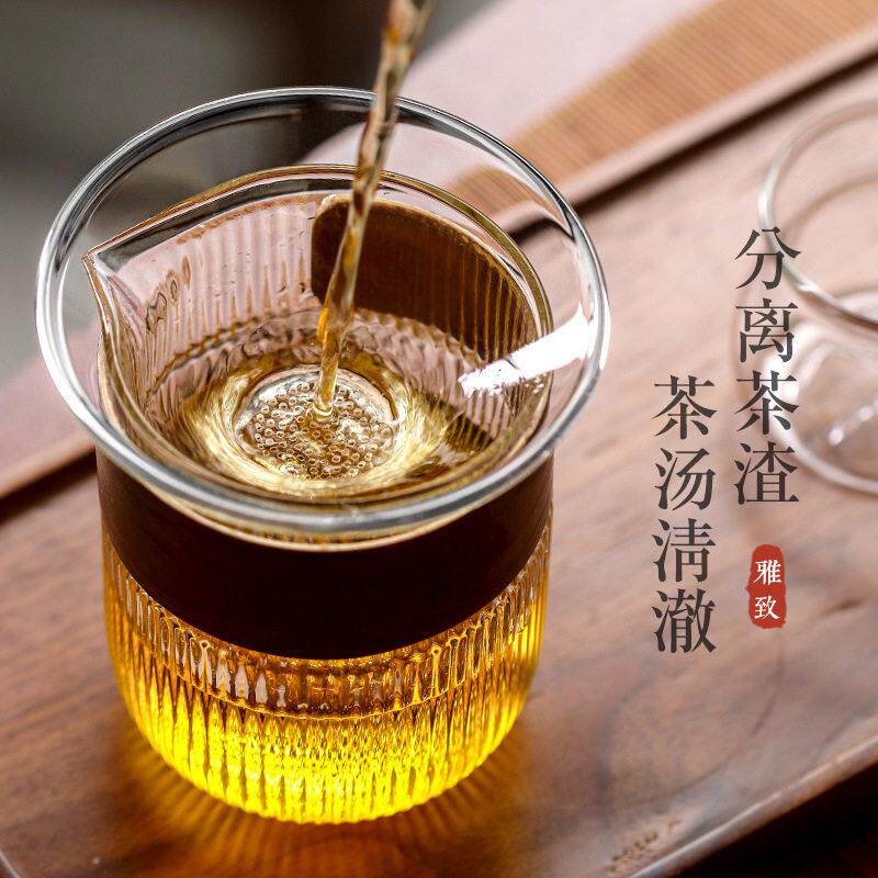 玻璃茶滤茶漏过滤网隔茶叶滤茶器功夫茶具公道杯配件透明过滤器