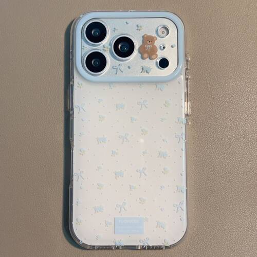 可爱小熊蝴蝶结iPhone防摔手机壳