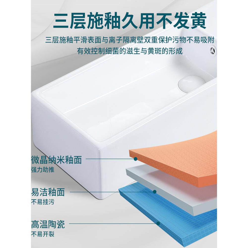 小户型迷你壁挂式洗手盆陶瓷洗脸盆挂墙式洗手盆壁挂面盆超小极窄