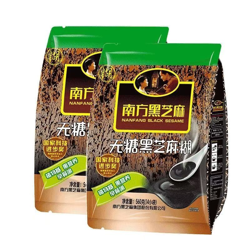 胖东来南方黑芝麻糊无糖560g袋装营养早餐速溶冲调食品