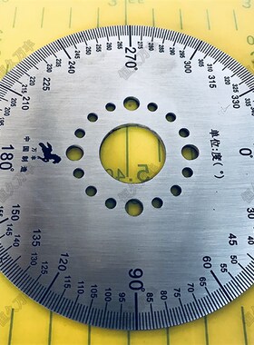 顺时针刻度盘外径100内径0/20/30/mm等角度盘360度角度测量圆形尺