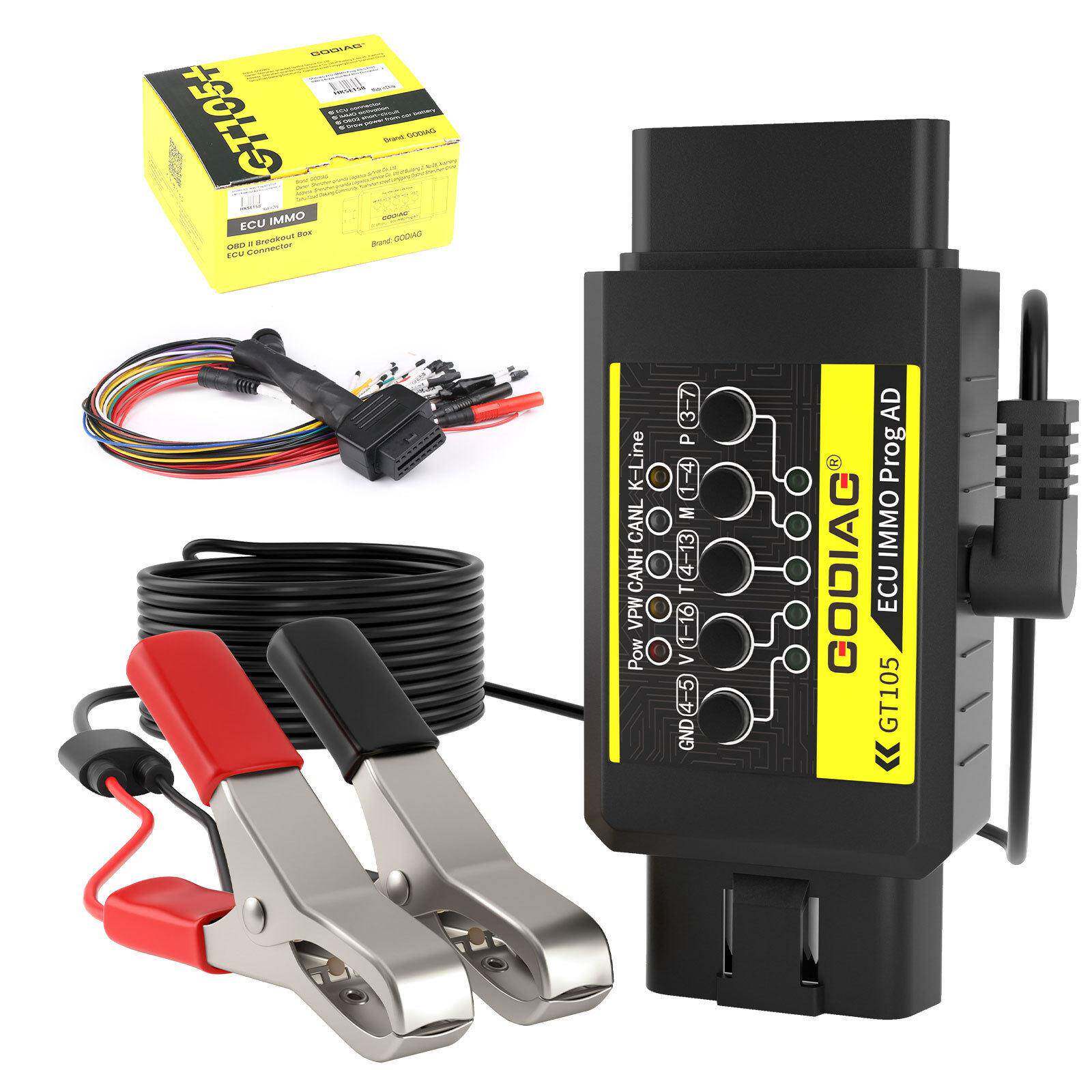 GODIAG ECU IMMO GT105 OBD II 分线盒 全协议 OBD2 通用跳线