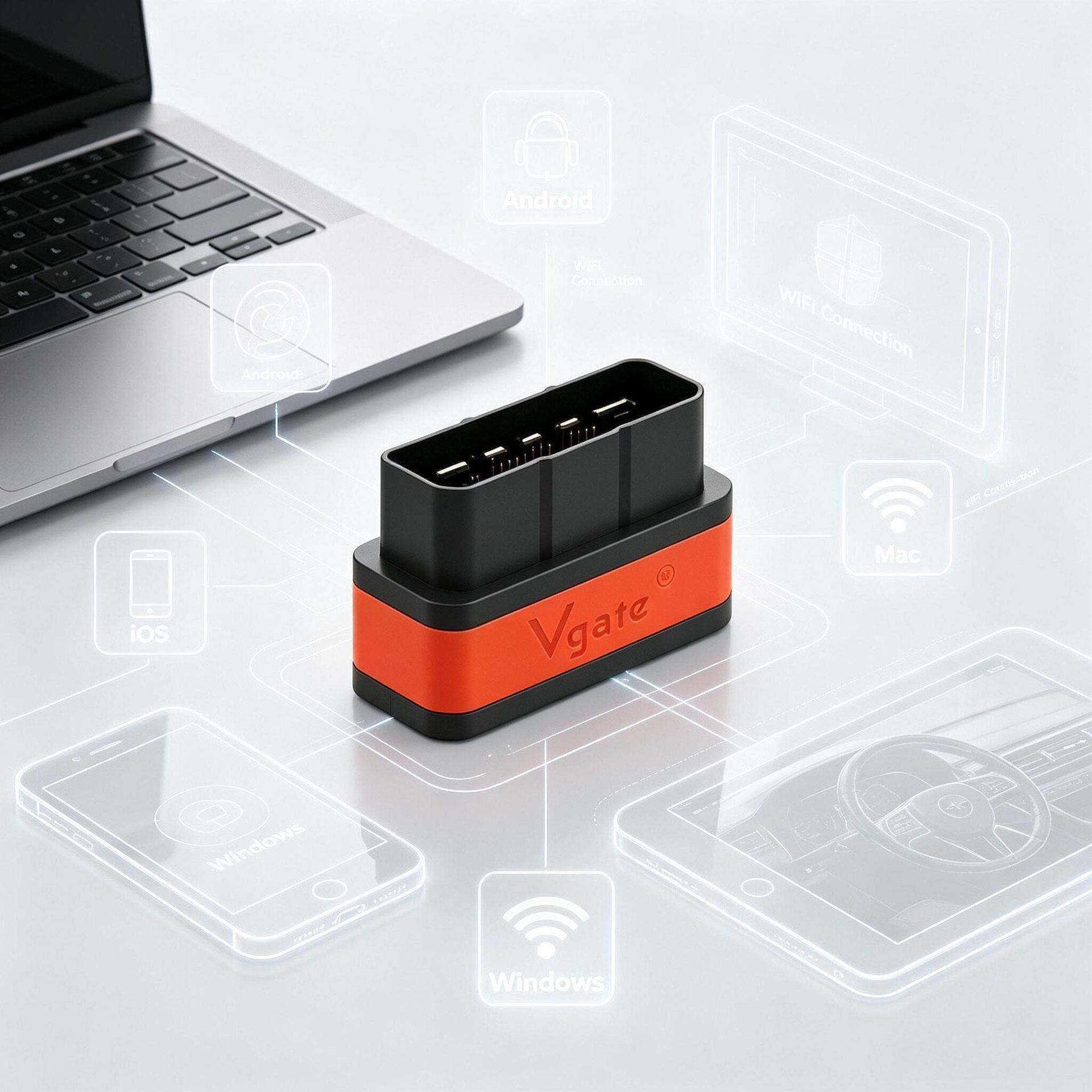 Vgate iCar2 WIFI OBD2 检测仪 ELM327汽车故障诊断仪安卓苹果 PC