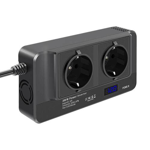 Car Power Inverter 12V 200W 点烟器车载逆变器 110V 220V充电器