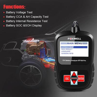 FOXWELL BT100 PRO 12V 汽车电池检测仪 电瓶分析仪