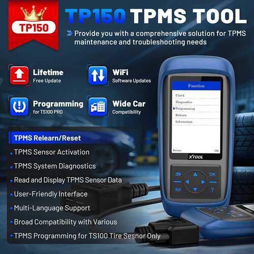 适用帕迩瑞XTOOL TP150 TPMS Programming Tools For 315Mhz & 43