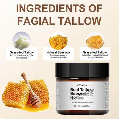 蜂蜜牛脂膏Beef Tallow Beeswax and Honey牛油黄蜂蜜面霜牛脂膏