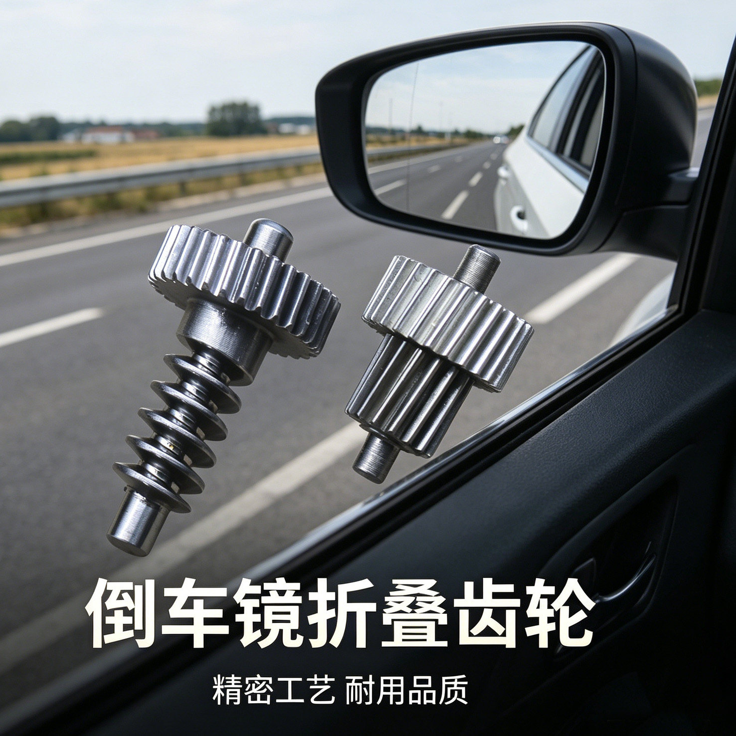 适配现代后视镜折叠电机齿轮名图索八K4KIAK5k3后照镜马达配件