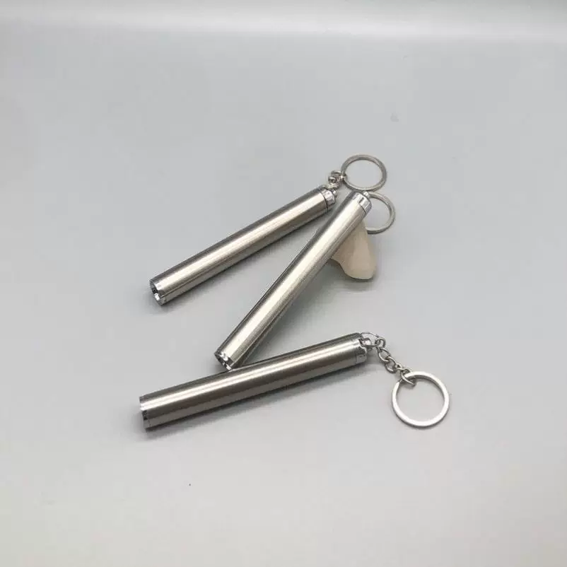 不锈钢LED超亮迷你强光手电筒户外防水家用超小袖珍微型式