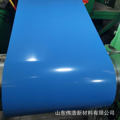 彩涂镀锌钢卷DX51D印花图案建筑用压瓦分条覆膜卷材源头工厂
