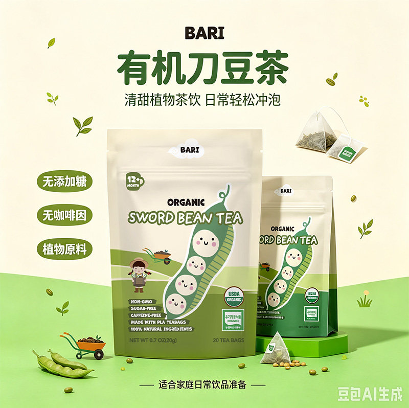 韩国只有 BARI 刀豆茶草本植物饮料独立小包装茶饮老少皆宜清爽