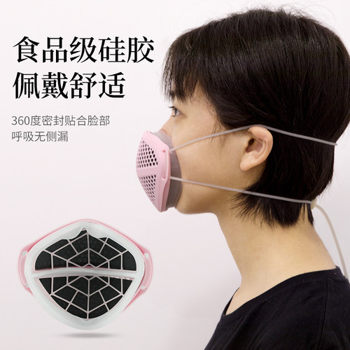 口鼻罩防尘口罩口覃透气面罩煤矿防工业粉灰尘打磨装修面具可清洗
