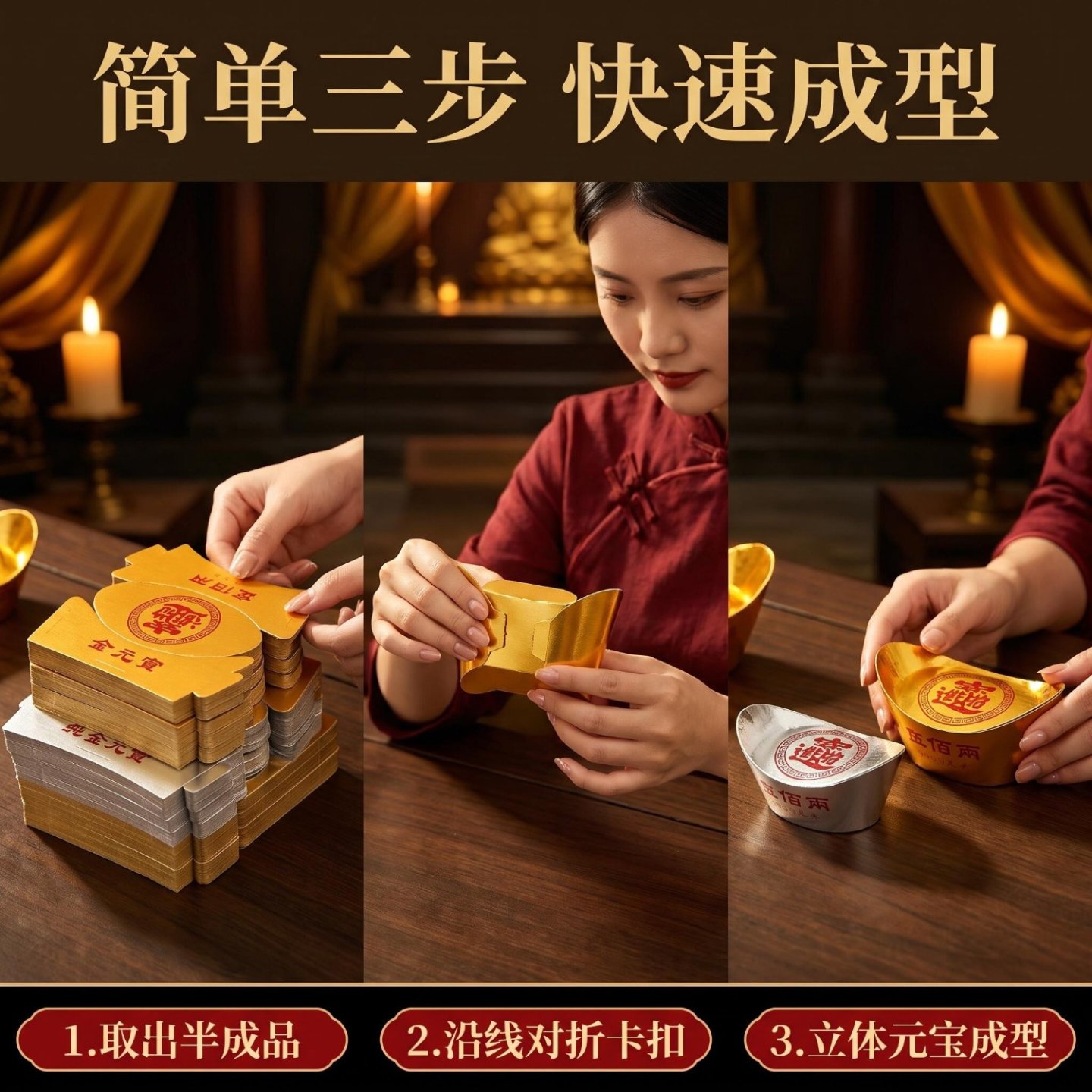 硬卡纸纸壳金元宝半成品十月一清明五期用品金条元宝硬卡纸批发