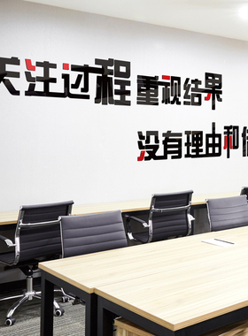 公司销售部企业文化激励墙贴励志文字3d立体办公室会议室布置标语