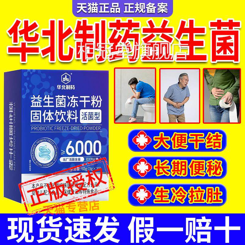 菌华北制药益生菌正品旗舰店官方蔓越莓益生菌冻干粉B420明星株gw图片