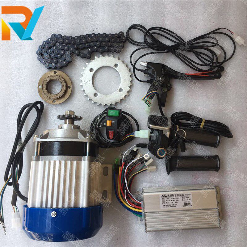 无刷电机改装套件500W36V48V三轮车改装套件全套500瓦