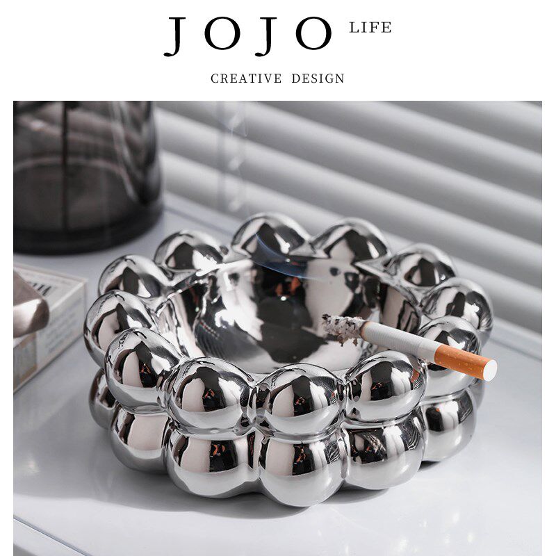 JOJOS L. PD.Ball.烟灰缸家用创意陶瓷时尚高档烟缸防飞灰丨球琳