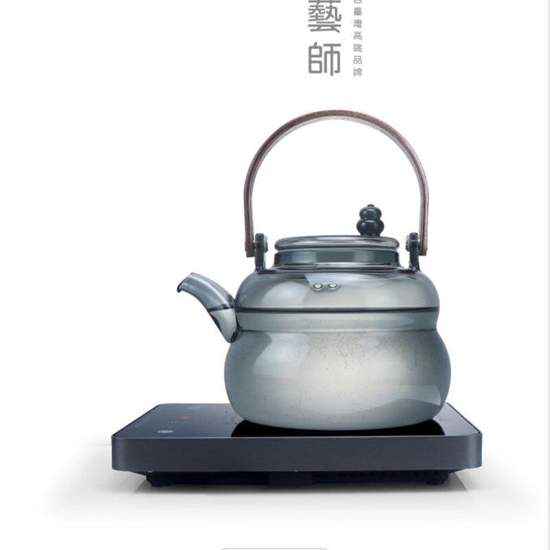 茶艺师H138电陶炉套装新款煮茶玻璃壶加厚烧水泡茶壶福提梁壶