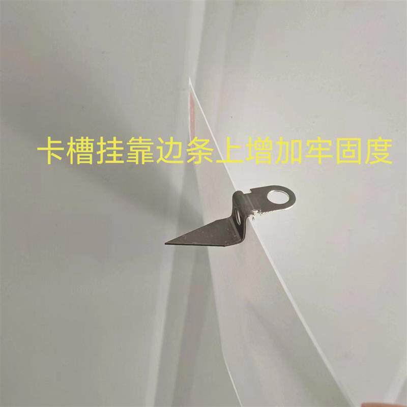 字发光字底板拖广告安装码新款无边字挂耳无边字安装扣码配件