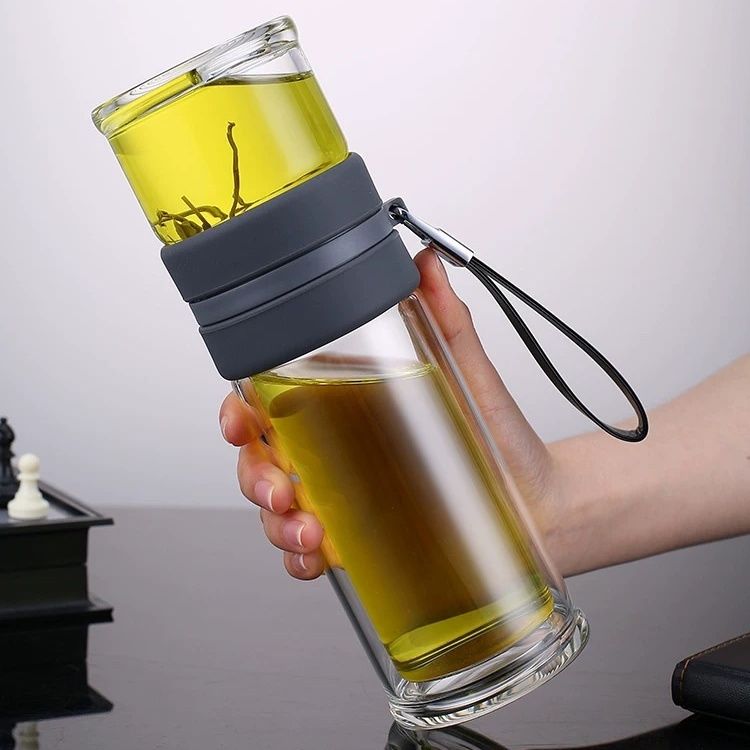 亚泰双层玻璃杯茶杯大容