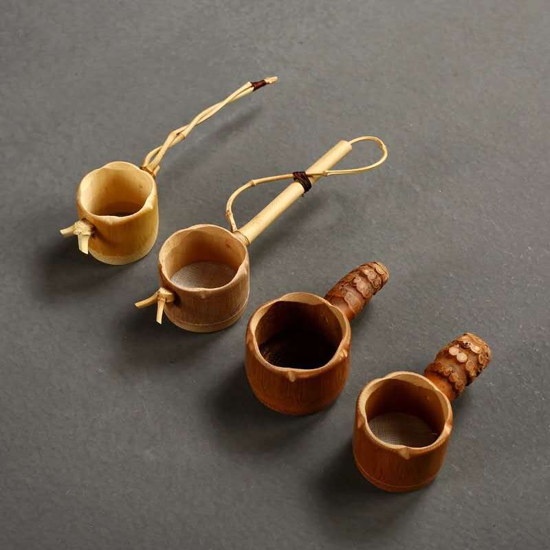 老竹根茶漏茶滤竹制竹孔过滤器功夫茶具配件创意竹子茶漏斗