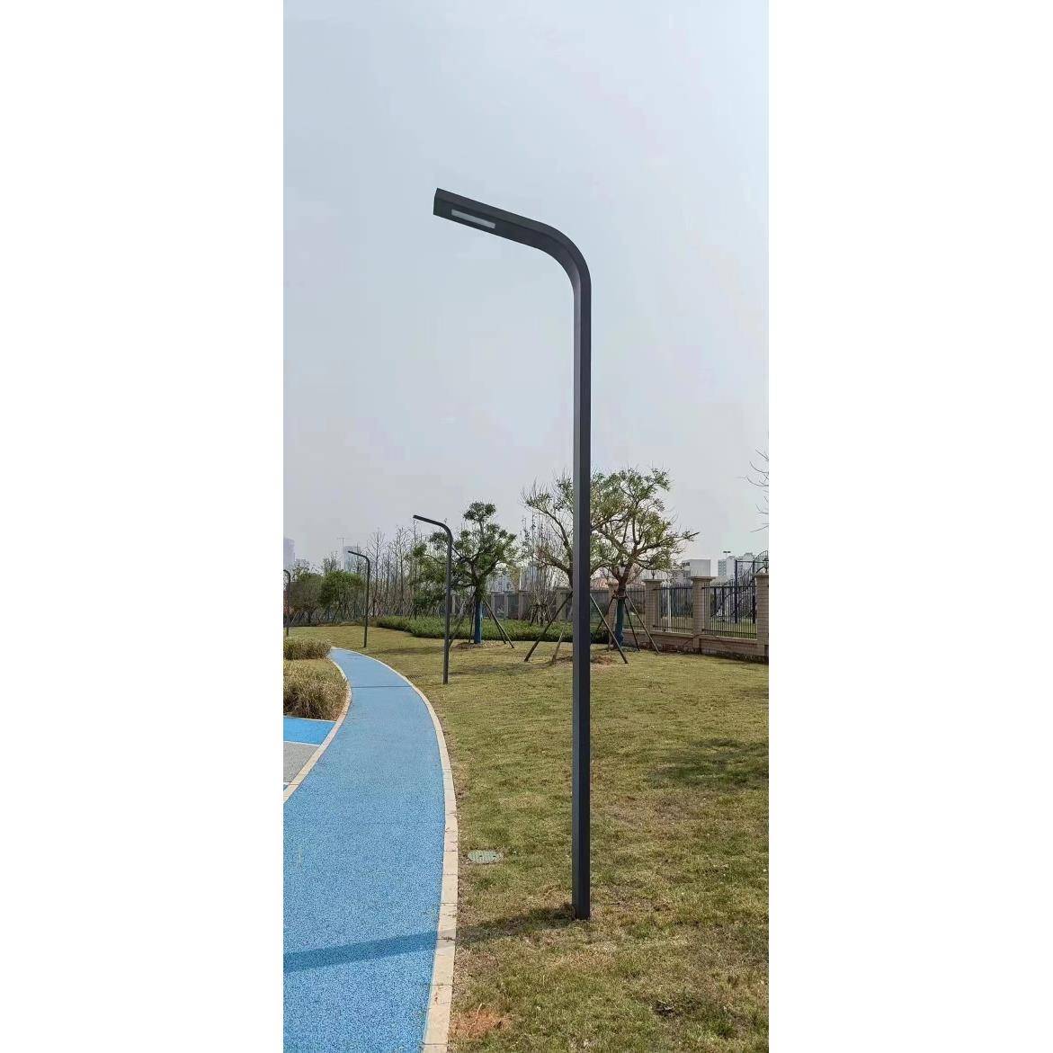 艾乐壹迪12米非标景观路灯双头高低臂道路照明灯具市政主干道路灯