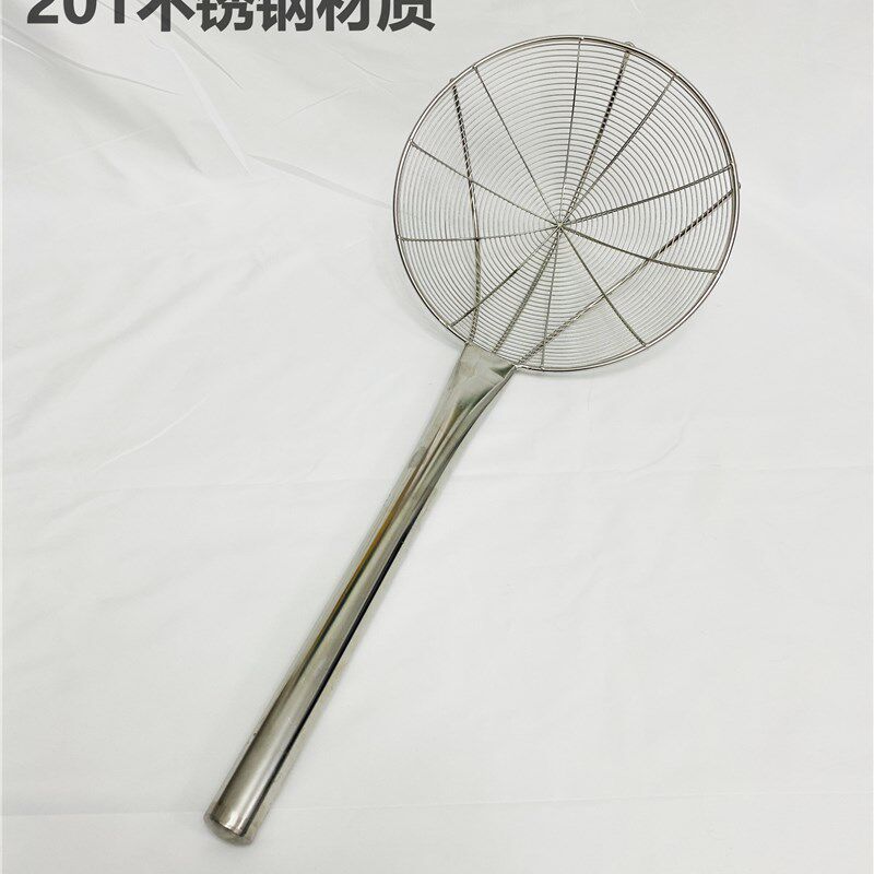 钢线漏勺不锈钢过滤网小号油炒捞篱笊篱 钢丝篱网漏油炸网捞面勺