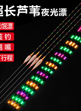 流氓电子夜光漂高灵敏黑坑鲤鲫鱼漂深水浮漂醒目超亮电子票夜钓漂
