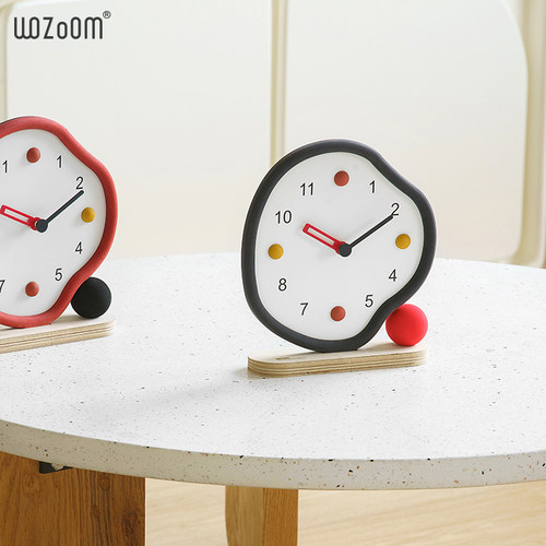 WOZOOM家居客厅桌面摆件饰品酒柜电视柜玄关装饰品卧室创意座钟